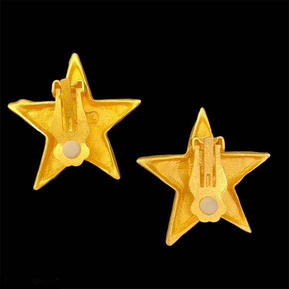 MDM Clip-on Star Earrings - Picture 2 of 4